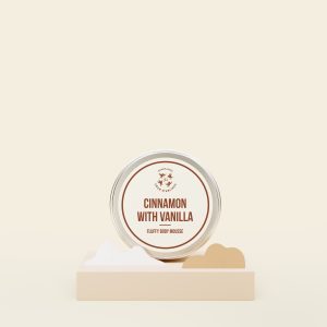 Kūno putėsiai „Cinamonas ir vanilė“ – 150 ml.