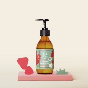Natūralus skystas muilas “Braškė ir verbena” – 300 ml.