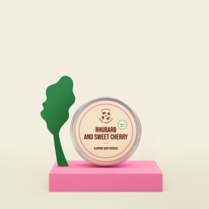Spindėjimo suteikiantis kūno putėsiai "Vyšnia ir rabarbarai" - 150 ml